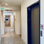 Hallway with elevator